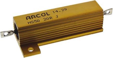 Produktbild Arcol Draht Leistungswiderstand Alu 50W 5% 20R