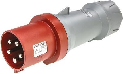 Mennekes CEE-Stecker rot 3PN+E IP44 63A 400V