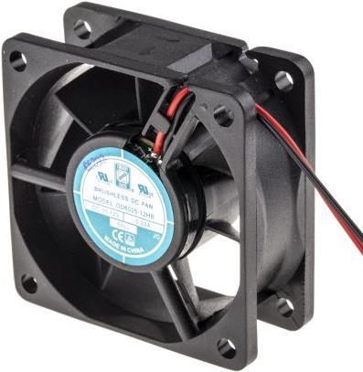 Produktbild RS PRO Lüfter 60x60x25mm 12VDC 2,8W 39,1m³/h (60 mm)