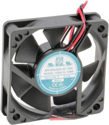 Produktbild RS PRO Lüfter 60x60x15mm 12VDC 1,3W 23,8m³/h (60 mm)