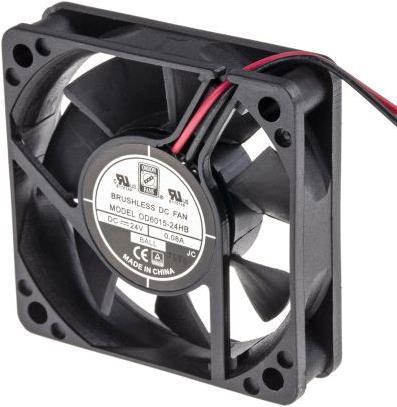 Produktbild RS PRO Lüfter 60x60x15mm 24VDC 2,2W 27,2m³/h (60 mm)