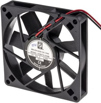 RS PRO Lüfter 80x80x15mm 24VDC 3,6W 35,7m³/h (80 mm)