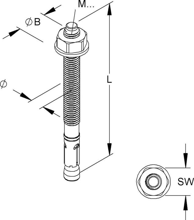 Produktbild Niedax Durchsteckanker (25 Stk.)