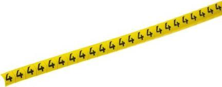 Actual product image HellermannTyton Helagrip Yel cable marker bk 4,2-5mm