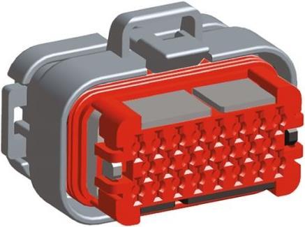 Produktbild TE Connectivity Stecker 23-polig grau