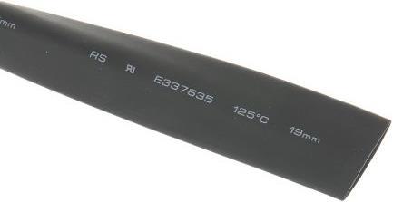 Actual product image RS PRO Black lowshrink temp tube 19.0mm i/d