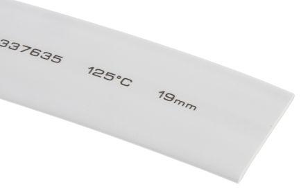 Actual product image RS PRO White low shrink temp tube 19.0mm i/d