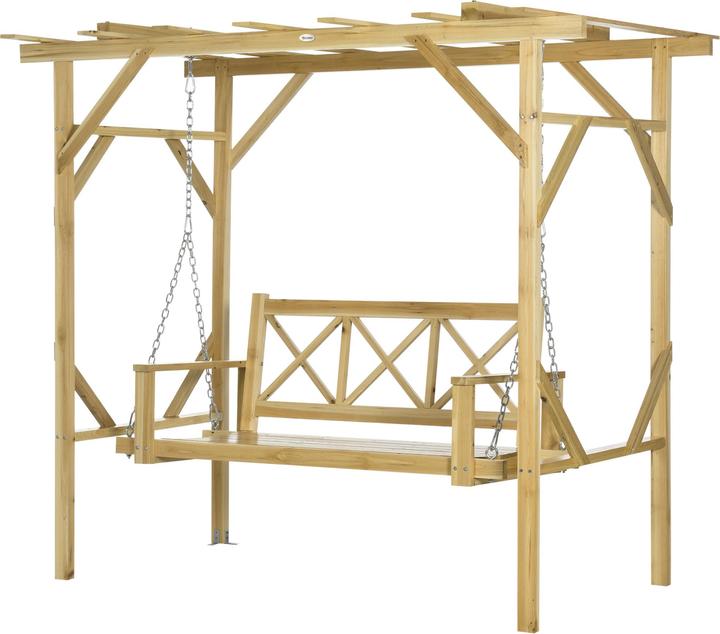Outsunny Hollywoodschaukel mit Pergola