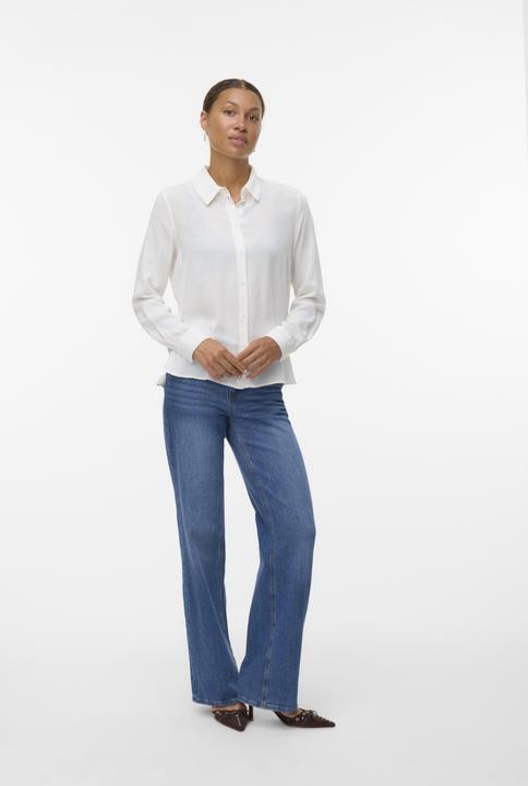 Actual product image Vero Moda Vmbumpy L/S Basic Shirt Wvn Ga Noos (M)