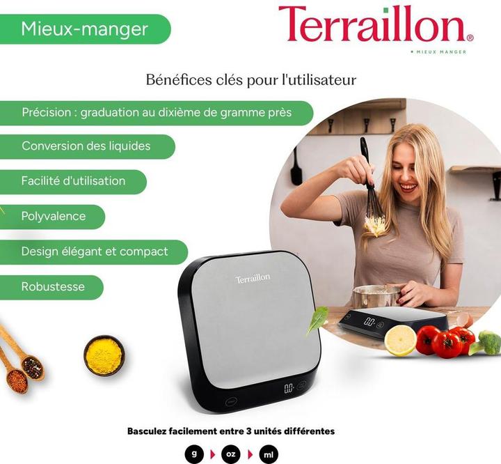 Productafbeelding Terraillon Keukenweegschaal Epsilon