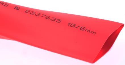 Productafbeelding RS PRO Krimpkous 18/6mm rood