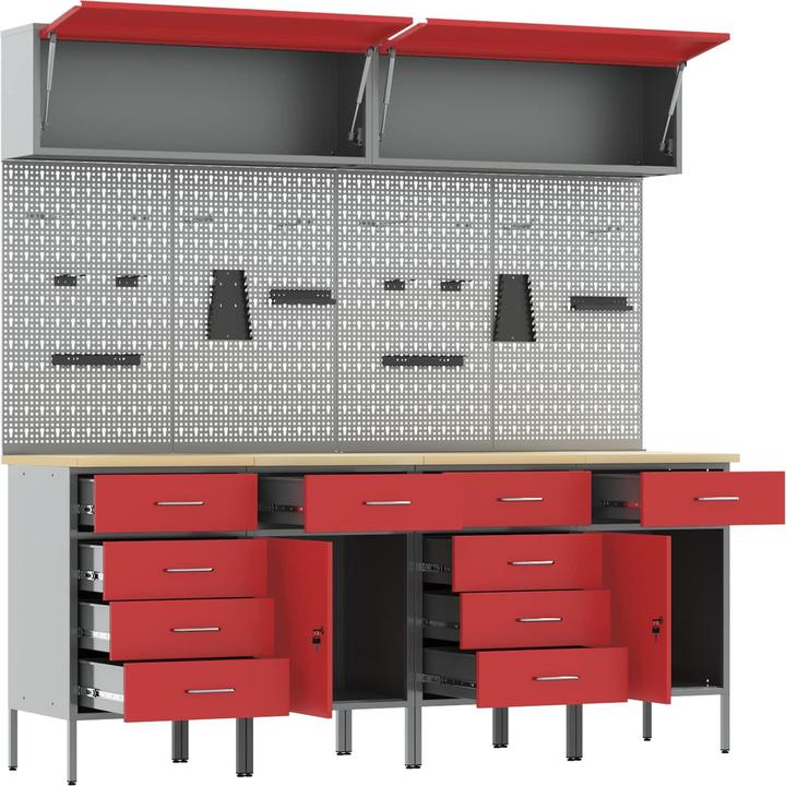 Produktbild vidaXL Werkstattschrank (55 cm, 200 cm)