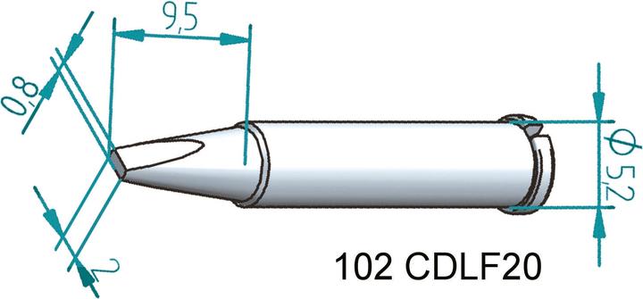 Produktbild Lötspitze 2,0mm meisselförmig (Lötspitze)