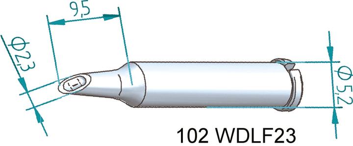 Produktbild Lötspitze 2,3mm bleistiftspitz (Lötspitze)