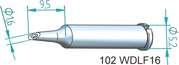 Immagine prodotto Punta saldatore Ersadur, no piombo 1,6mm (Punta di saldatura)