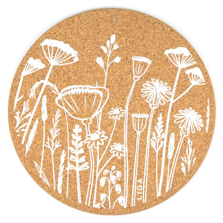 Produktbild Liga Tischset/Untersetzer CORK FLOWERS