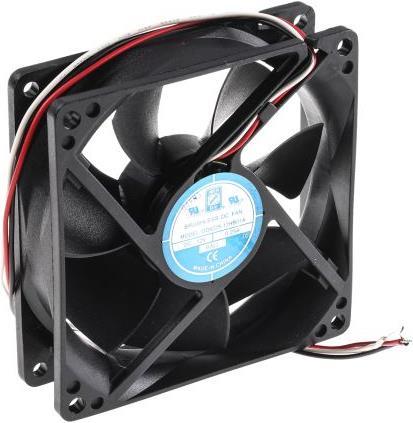 Produktbild RS PRO Lüfter 92x92x25mm 12VDC 3W 88,4m³/h (92 mm, 2x)
