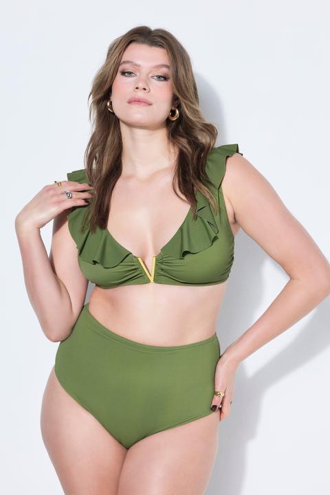 Produktbild Studio Untold Bikini-Top, Print, Softcups, V-Metallicspange (42)