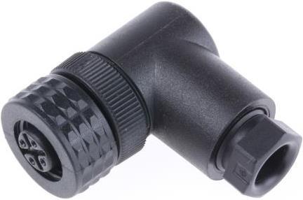 Produktbild TE Sensors Anschlussstecker M12 4Pin 90° Plastik