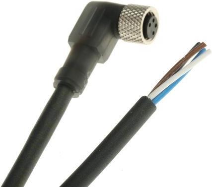 Immagine prodotto TE Sensors Connettore con cavo M8, 4 pin, 5m (Presa d'antenna)
