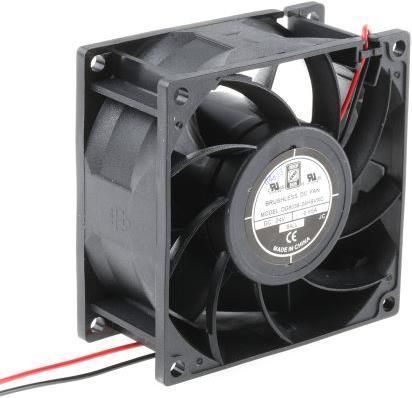 Produktbild RS PRO DC Axiallüfter 80mm 168m³/h 24Vdc (80 mm)