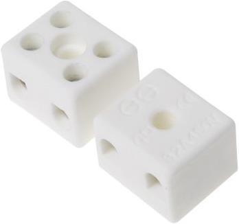 Produktbild RS PRO Klemmleiste Keramik 2 Durchgänge 32A