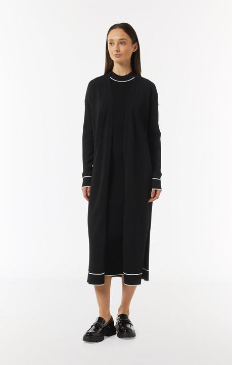 Immagine prodotto Comma Strickjacke Long-Cardigan mit Kontrastdetails und seitlichen Schlitzen (38)