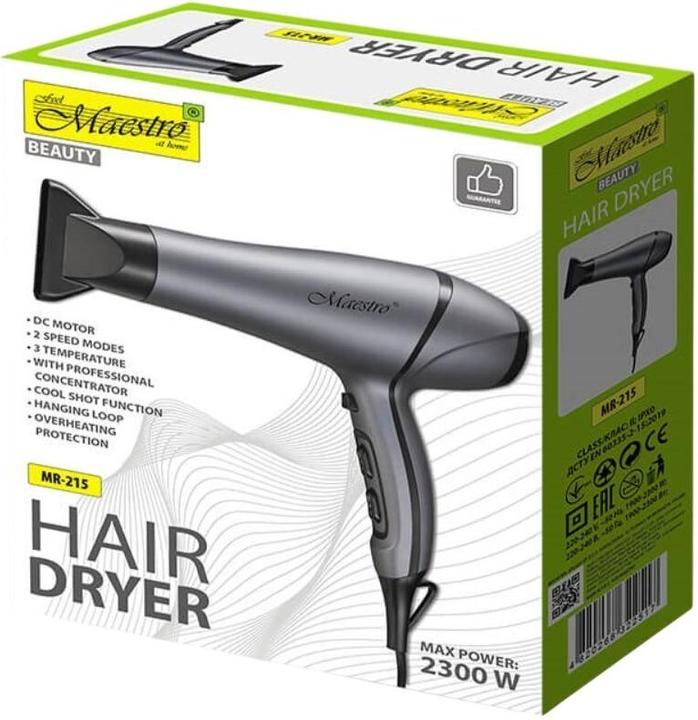 Actual product image Maestro Suszarka do włosów 2300W MR-215 (2300 W)