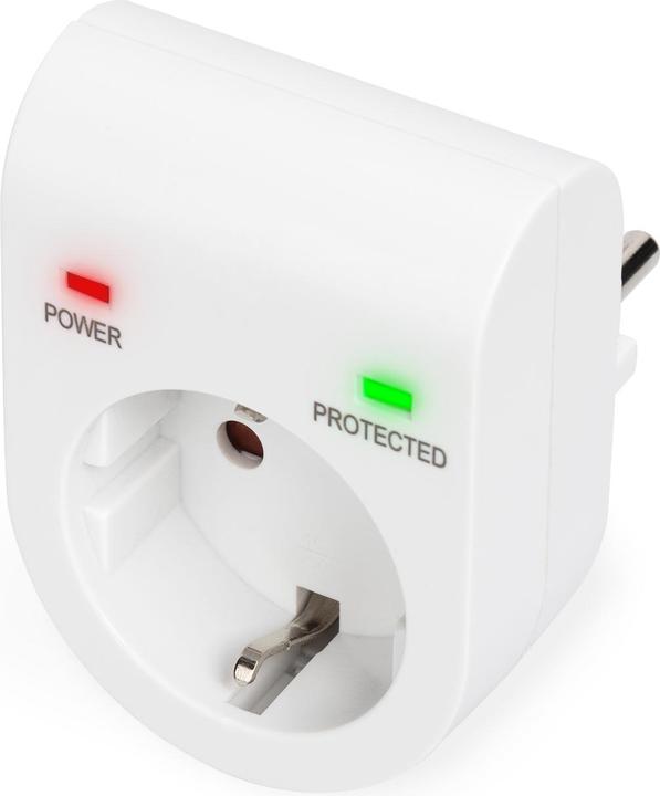 Digitus Adattatore di protezione da sovratensione. LED 1xCEE 7/7 TV-GS CE-LVD