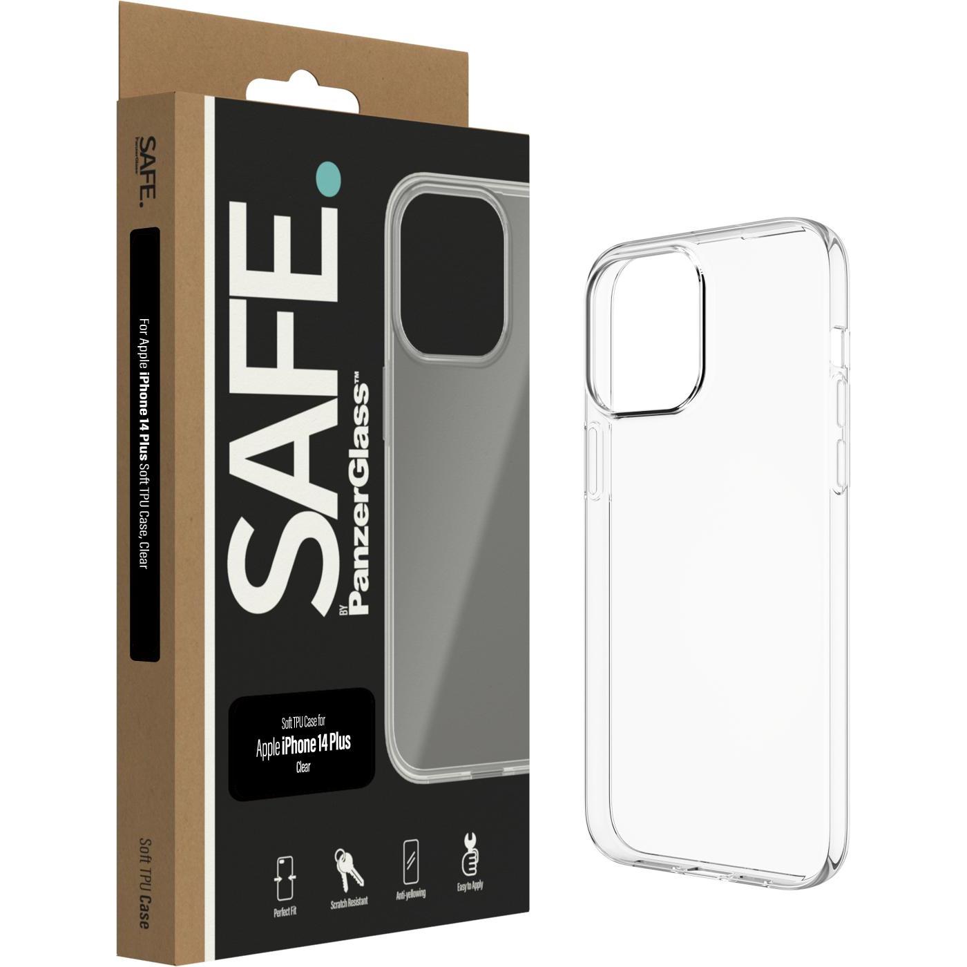 PanzerGlass SAFE. Case für Apple iPhone 14 Plus (Apple iPhone 14 Plus), Smartphone Hülle, Transparent
