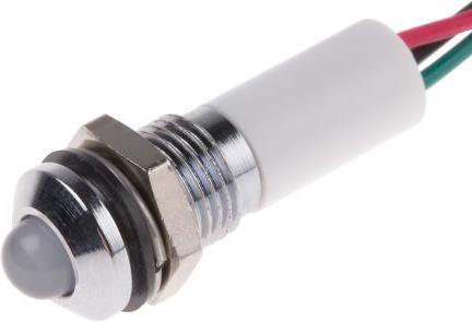 Produktbild RS PRO 8mm vorsteh verchro LED Drähte 3farb 24V