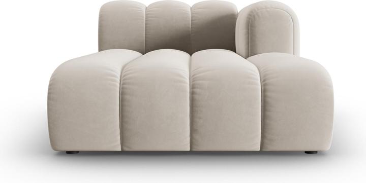 Image du produit Micadoni Velours Méridienne Droite, "Lupine", 2 Places, 117x177x70Fabriqué en Europe (Recamière)