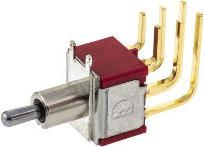 Actual product image RS PRO Toggle switch,DP,on-off-on,vert RA,PC TH