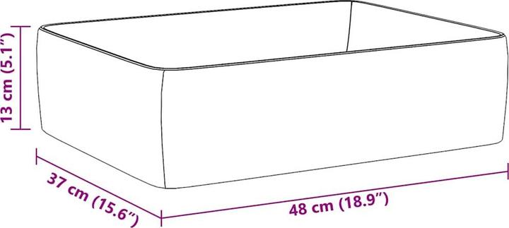 Actual product image vidaXL Waschbecken (480 mm, 480 mm)