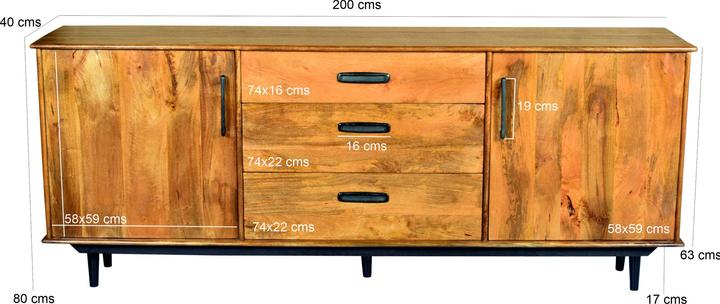 Image du produit Livingfurn Ayleen (200 x 45 x 80 cm)