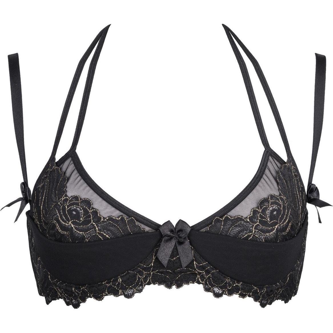 Axami, BH, V-8711PS Plus Size bra, Schwarz, (85 F, Einzelpack)