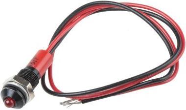 Produktbild RS PRO 6mm vorsteh schwarz LED Drähte rot 24VDC