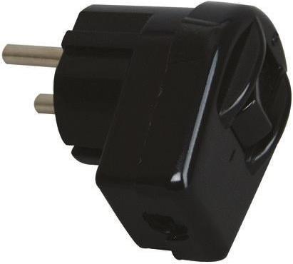Produktbild Kopp Schutzkontakt-Stecker mit Wippenschalter