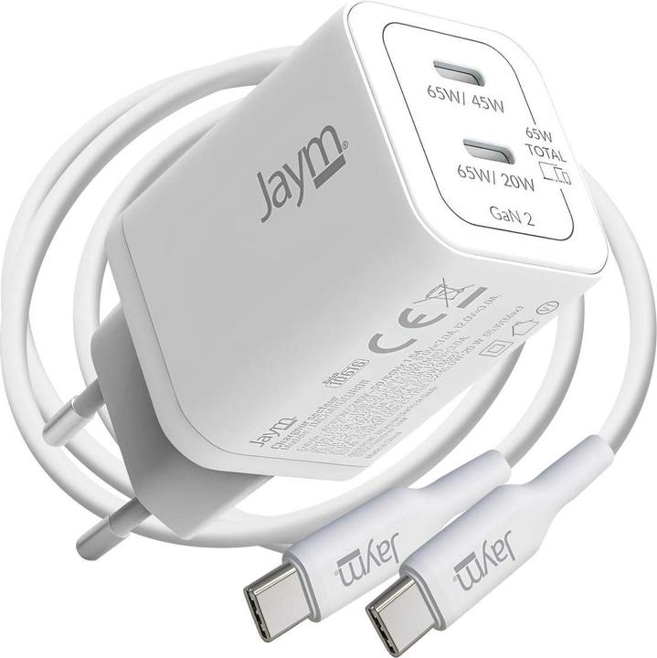 Produktbild Jaym Netzteil 2x USB-C GaN 65W PD PPS (65 W)