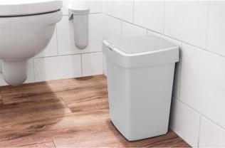 Sunware Delta Klappdeckeleimer 10L weiss (10 l)