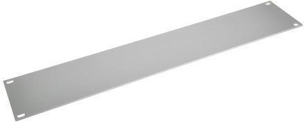 Actual product image Schroff 19in. Blank Front Panel, 2U, RAL 7035