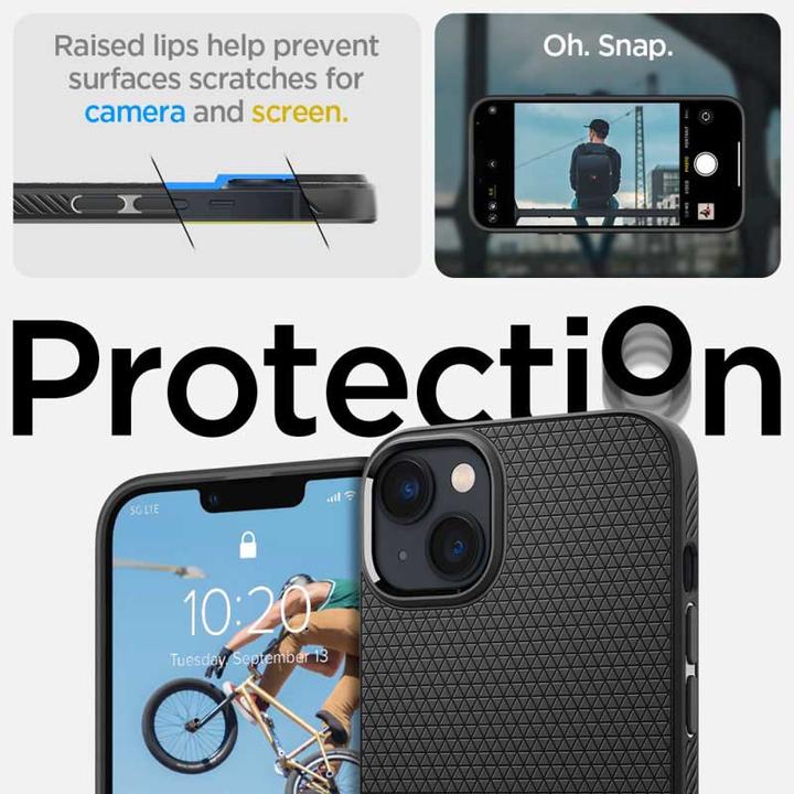 Actual product image Spigen Liquid Air iPhone 14 Plus case - Black (Apple iPhone 14 Plus)