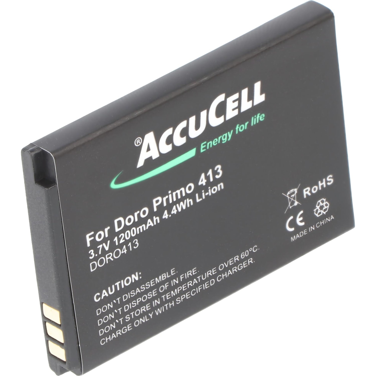 AccuCell Akku Doro Primo 413 Akku RCB413, Smartphone Akku