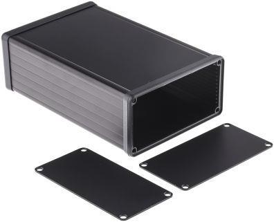 Productafbeelding Hammond Behuizing van geëxtrudeerd aluminium, zwart (Huisvesting)
