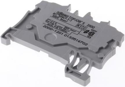 Produktbild Wago 2x1mm through terminal grey