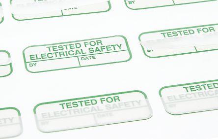 Produktbild RS PRO Etikett TESTED FOR ELEC SAFETY,40x15mm