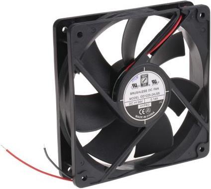 Produktbild RS PRO DC sealed sleeve fan,120mm 24V low speed (120 mm)