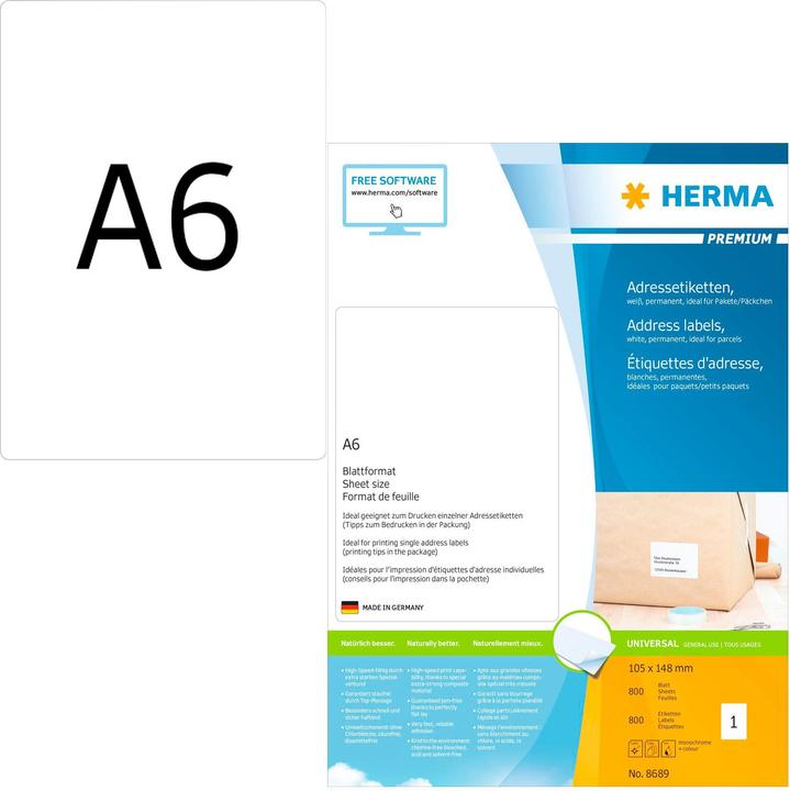 Produktbild Herma Versandetiketten A6