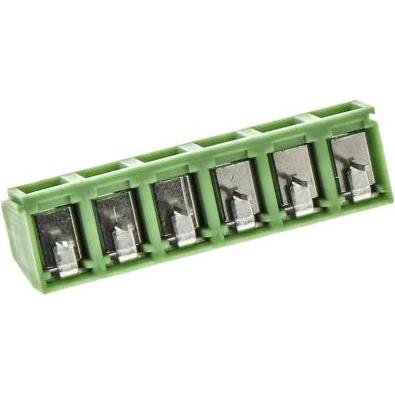 Thumbnail - Phoenix Contact Low profile PCB terminal block,5mm,6 way, Elektronikkabel + Stecker, Grün