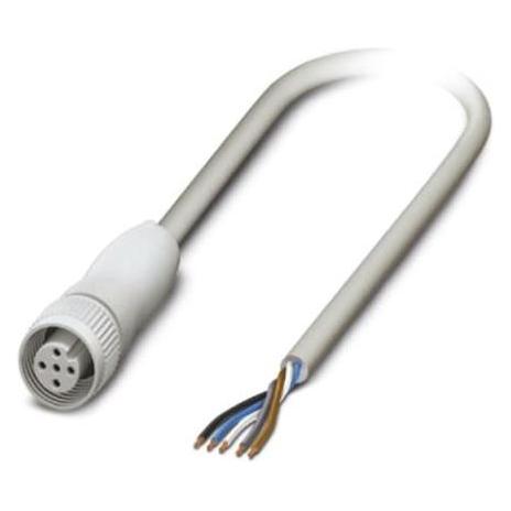Phoenix Contact Grigio Sensor Cable,5W,Grey,Sktm12,5M, Cavo + Spina Elettrica,